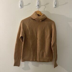 Uniqlo tan turtleneck